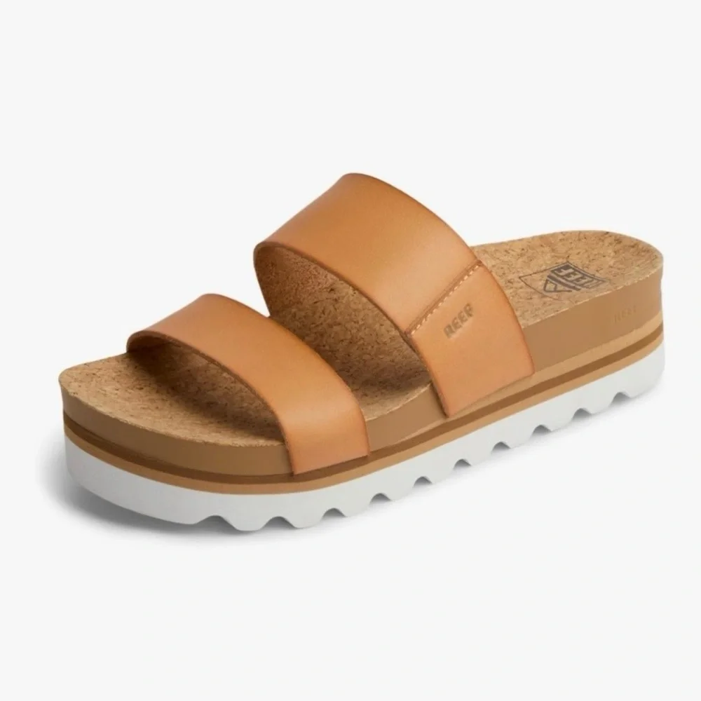 NIB Reef Cushion Vista Hi Platform Sandal Natural color Size 8.5 - Picture 3 of 12